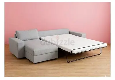 Vimle brand new Light grey L-shaped sofa bed with chaise (pull-out sleeper)