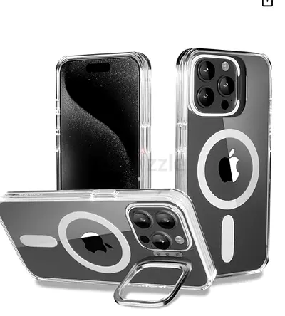 iPhone 15 Pro Case, Compatible with MagSafe, Military-Grade Protective Case, Built-in Stash Stand Ph