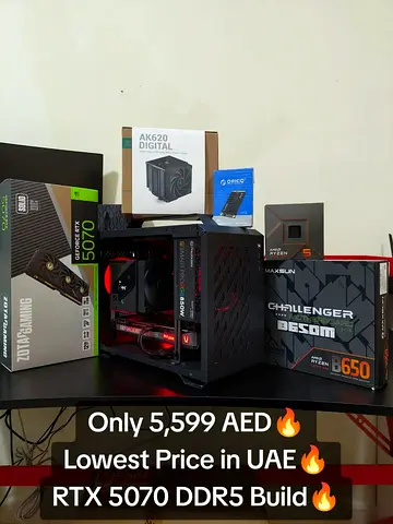 Beast RTX 5070 Gaming PC | Ryzen 5 7600X | DDR5 | AM5!! Lowest price in UAE!!