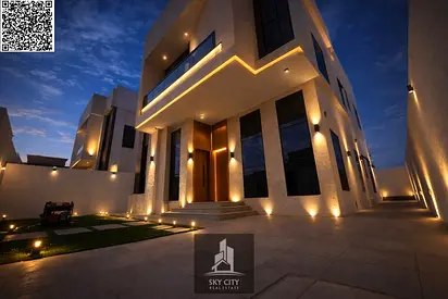 5 rooms, two floors with a garden, registration fees included, at a special price, near the mosque.