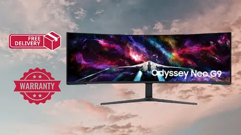 Samsung 57 inches G95NC Odyssey Neo G9 Dual Ultra HD 4K 240Hz Curved Gaming Monitor