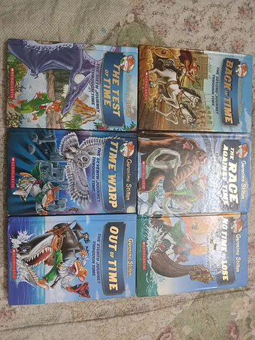 Geronimo stilton Time travel books, 2nd, 3rd,5th,6th,7th,8th books . In good condition