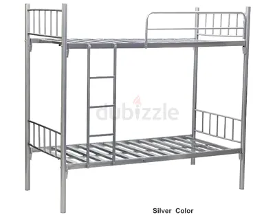 Silver Metal Bunk Bed