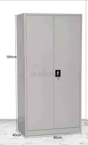 Spacious Steel Wardrobe with Lock