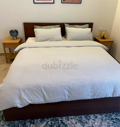 Ikea king size bed with mattress available in perfect condition