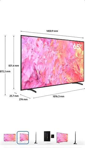 Samsung 65 Inch QLED 4K HDR Smart TV QA65Q60CAUXZN 2023