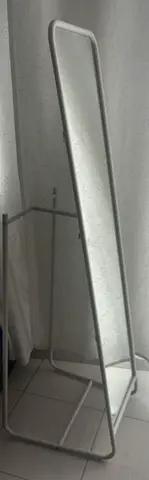 My full-length free-standing mirror with slim metal frame — good condition