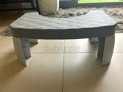 Gray plastic bathroom footstool (toilet step) - good condition