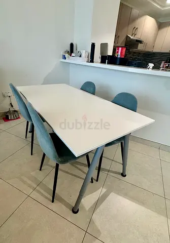 Stylish Dining Table with Modern Chairs
