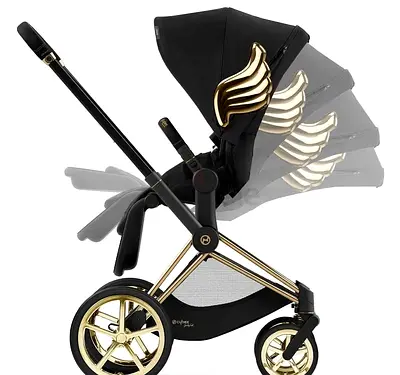 Cybex full-size black stroller, new