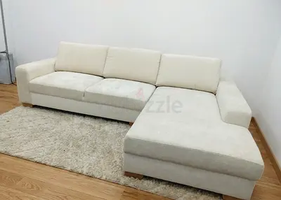 Beige color Ikea Sorvallen super comfy lshape sofa