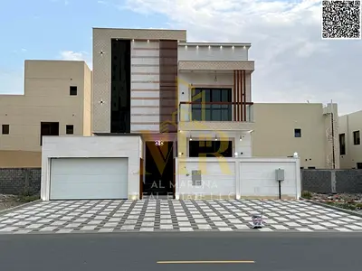 🏡 فيلا فاخرة للبيع في العامرة – تصميم راقٍ ومساحات واسعة بسعر مميز ✨  فيلا طابقين بتصميم عصري تضم 5 غرف نوم ماستر + مجلس وصالة ماستر – مساحة 3014 قدم