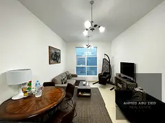 Furnished one bedroom with living room for rent in Al Nuaimiya 3 Ajman City Towers, 2 bathrooms, bal
