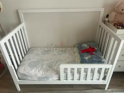 Pottery Barn White Baby Crib with Mattress