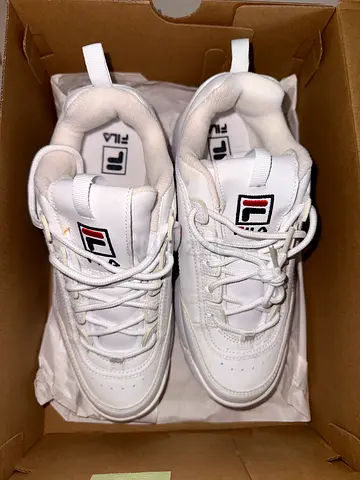 White FILA chunky sneakers - new