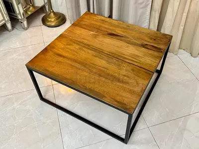 Solid wood coffee table