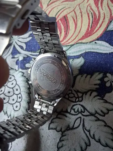 Cruiser stainless steel mens wristwatch - used, bracelet included