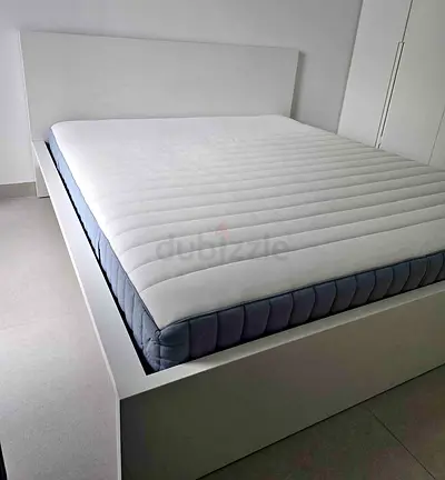 Ikea King size bed with mattress available in perfect condition