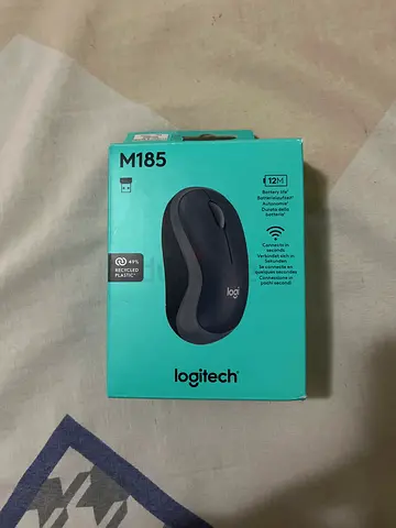 Logitech M185 wireless mouse - black .brand new used for one day