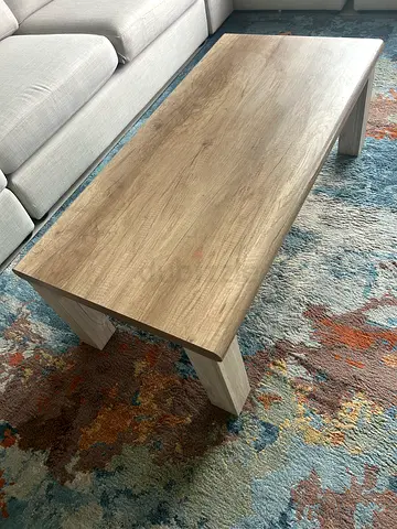 Wooden rectangular coffee table