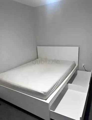 Malam queen size bed 160/200cm bed with 2 storage drawers underneath and Ikea mattress is available