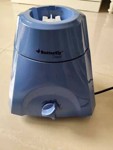 Used mixer grinder base with stainless steel jar - working