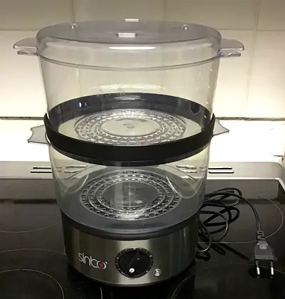 Electric 2-tier food steamer