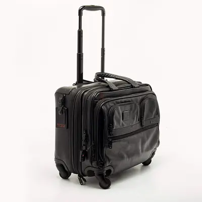 tumi alpha 3 laptop leather bag 4 wheel