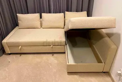 IKEA L shap Sofa store cum bed you can fix the storage lift or