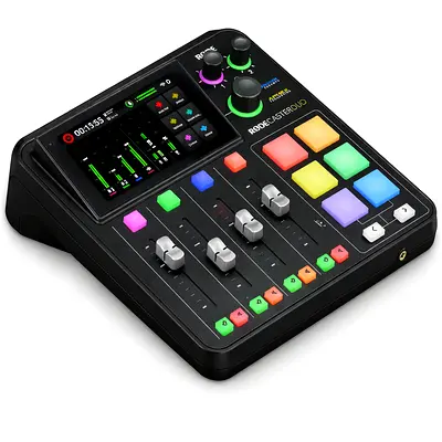 Rodecaster Pro Duo multichannel podcast mixer with pads and touchscreen 2026model full kit brand new