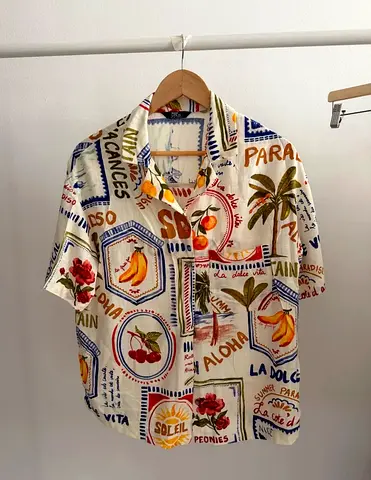 Max Linen Shirt - Size UK10 / EU36