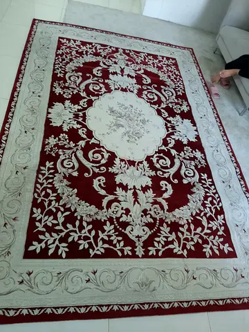 Elegant Red and Cream Area Rug 200*300