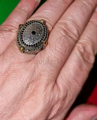 Unique silver ring for men