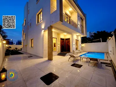 للبيع بسعر مغرى فيلا 6 غرف مع مسبح وروف بمنطقة العامرة عجمان  تملك حر لجميع الجنسيات تمويل بنكى