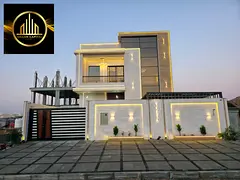 For sale: a luxurious and distinctive villa with modern finishing and a stone façade.