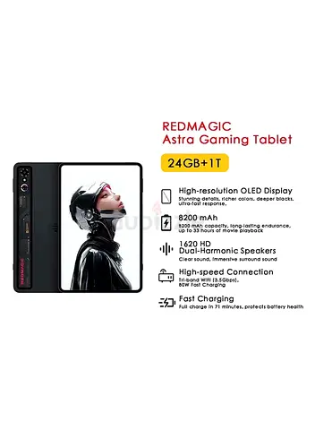 Redmagic Astra Gaming Tablet 24GB RAM +1TB Eclipse - International version