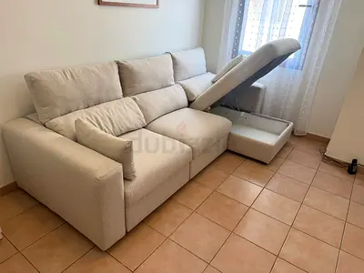 Ikea eskilstuna L shape sofa under storage