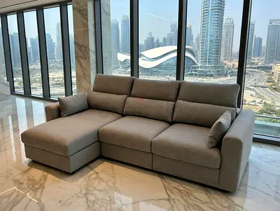 Ikea eskilstuna L shape sofa under storage