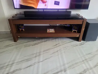 Wooden TV Stand / Entertainment Unit - Low Console