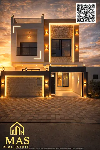 Luxury Villa for Sale in Al Helio 2 | Turkish Stone Facade | Central AC | Rooftop | Prime Location