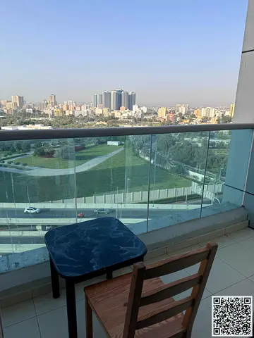 شقة غرفه وصالة ( 2 حمام ) مع بلكونه, الشقه مفروشه بالكامل فرش جديد راقي جدا بموقع مميز جدا شامله جميع الخدمات مع باركينج خاص