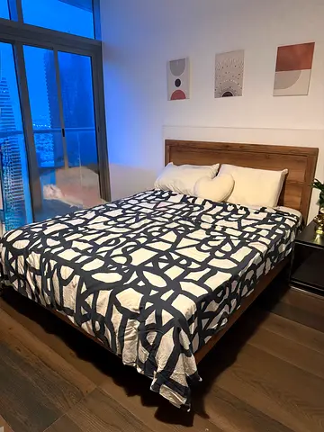 Queen Bed with Mattress from PAN