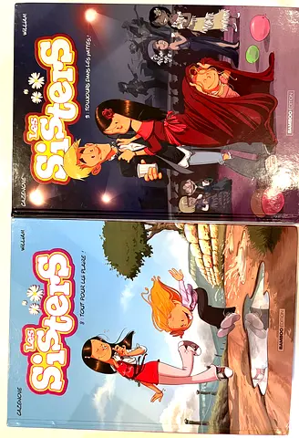 Les Sisters — 2 Volumes (French Childrens Comic Books)
