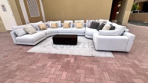 Chattel more Olta U Shape Sofa Beige Excellent Condition