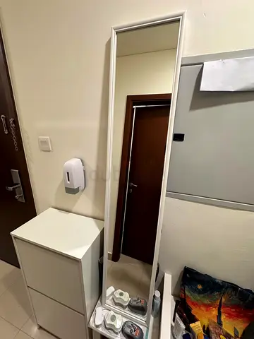 Full-length Mirror with Storage Unit