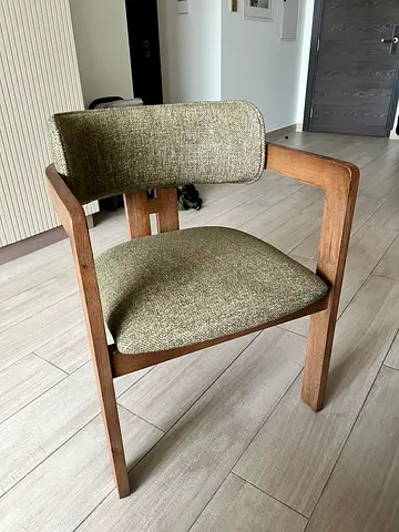 WS Living - BOUCLE DINING CHAIR - OLIVE GREEN (2 pc)