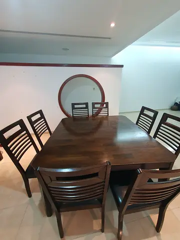 Wooden dining table