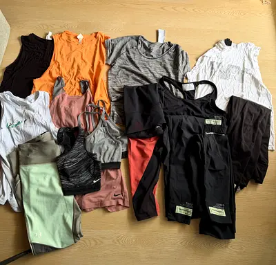 Womens activewear bundle — tops, leggings  sports bras