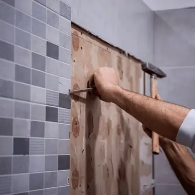 Professional tile fixing