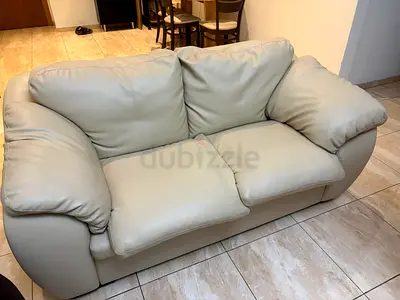 Super Clean 2+1 Sofa Set - Rexine Leather - Moving out sale!